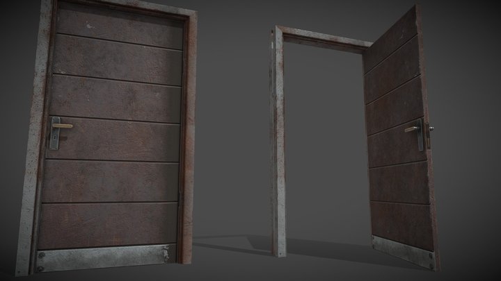 Door_metal_old - 16MB – Modelo 3D gratuito STL
