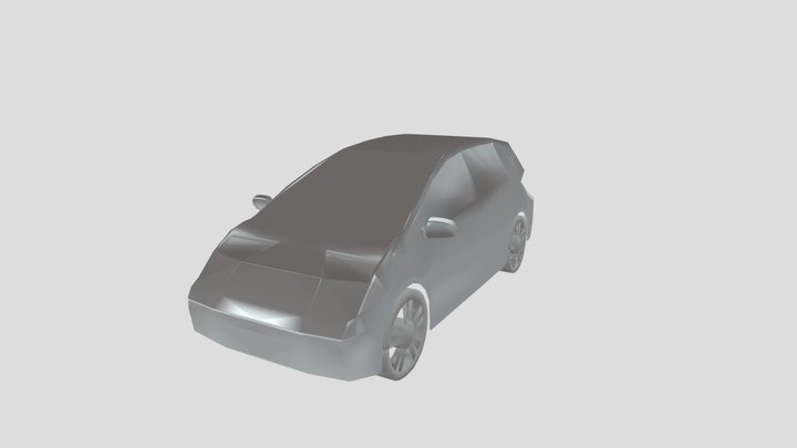 Simplified Honda Jazz 3D Model
