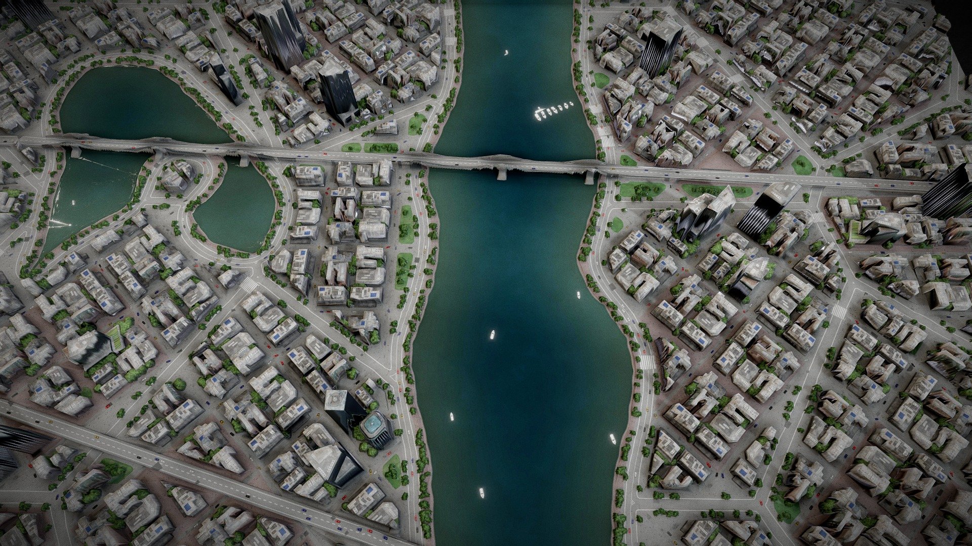 City Map 3d Model By Klrxyz 1c36bda Sketchfab