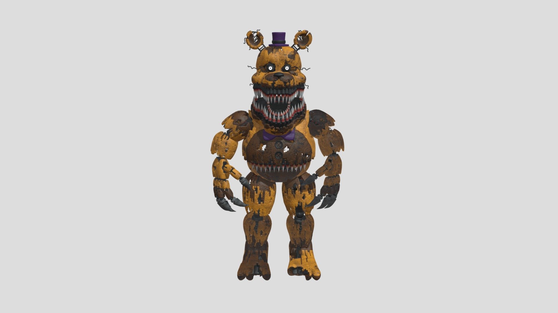 nightmare_fred_bear_and_nightmare_v3_by_failz - 3D model by ...