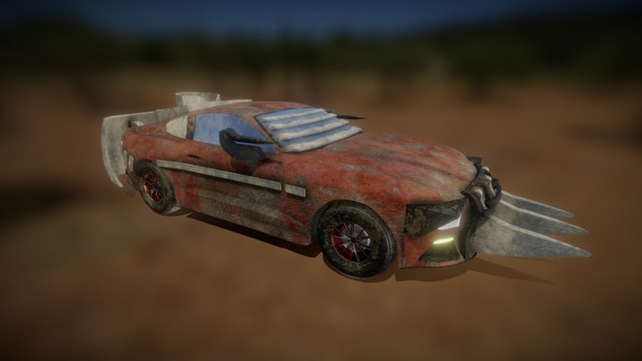Chaos Rider's Mustang GT Action Car 3D Model