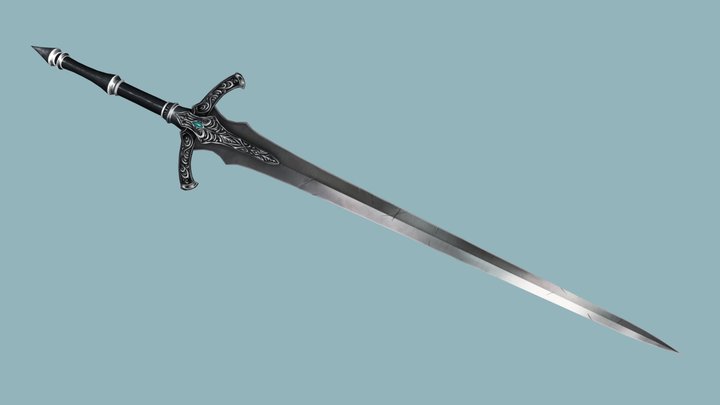 Arcane Greatsword 3D Model