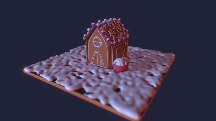 Gingerbread house 3D Model