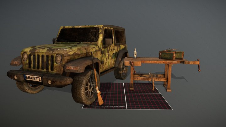 DAE 5 Finished props - Forest Loner 3D Model