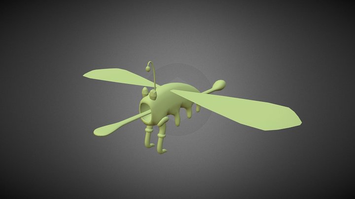 Honours Creatures | Flying Leech 3D Model