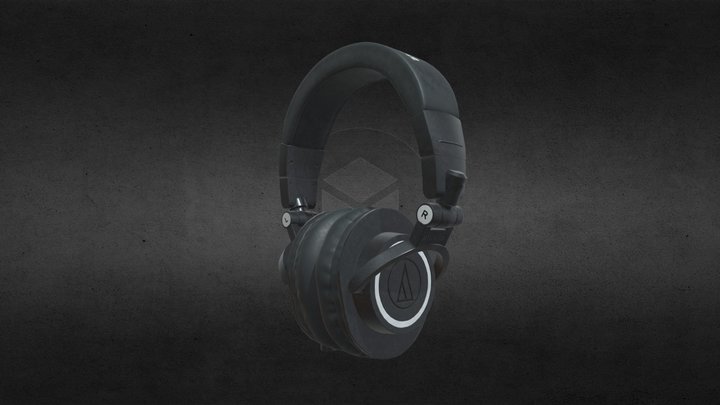 audio_technica_m50x 3D Model