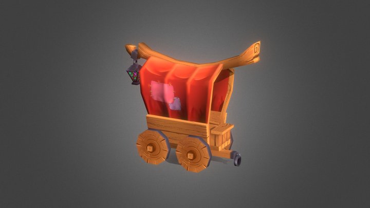 Trader's Wagon 3D Model