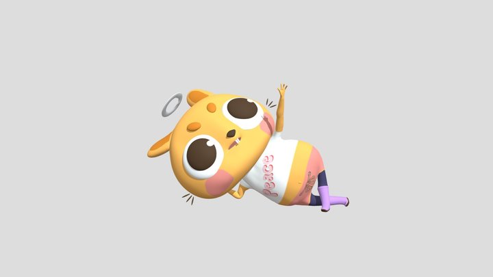 Cute bunny 3D Model