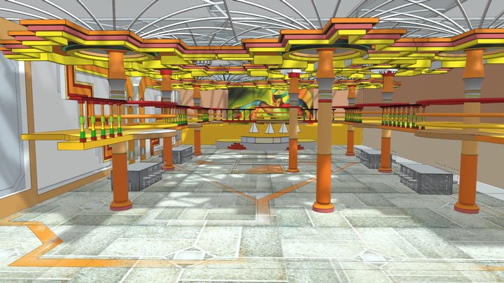 Cholet interior 3D Model