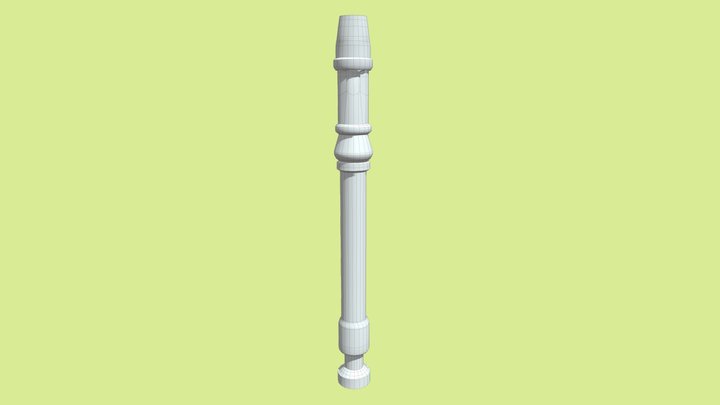 Human Flute V1 3D Model