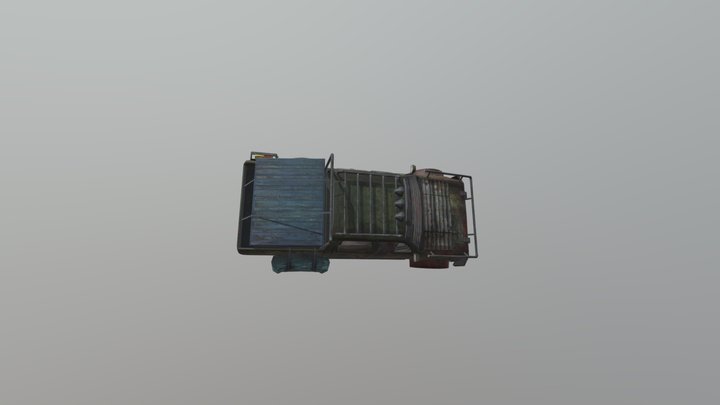 Zombie Pickup Truck 3D Model