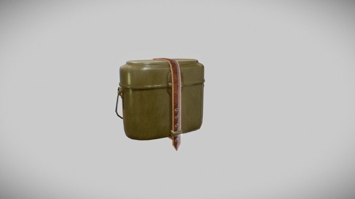 Soldier's pot pan | USSR 3D Model