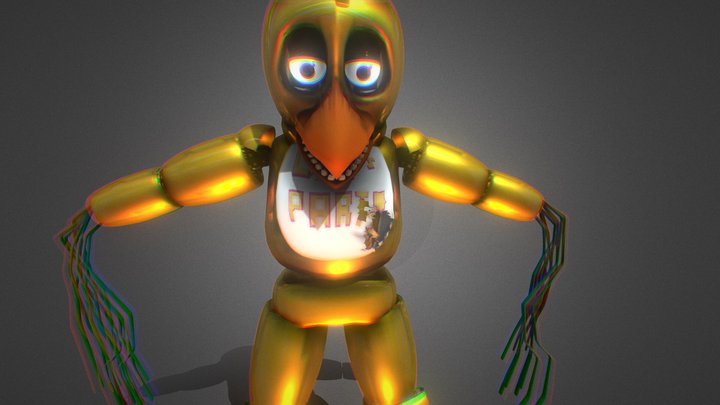 Withered Chica(minor updates) 3D Model