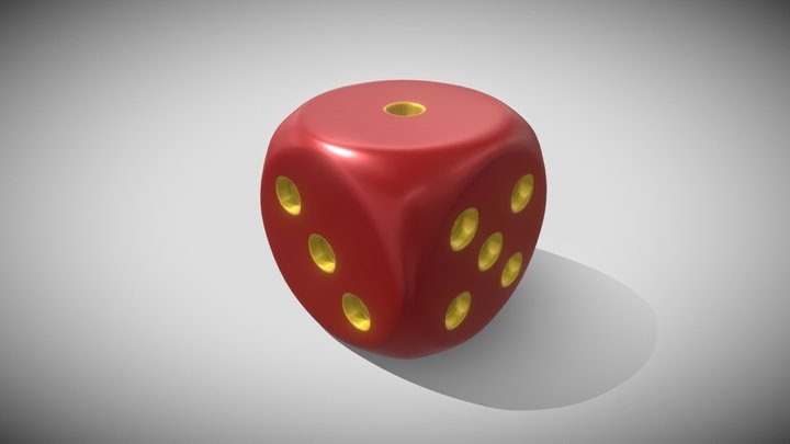 Animated dice roll game asset