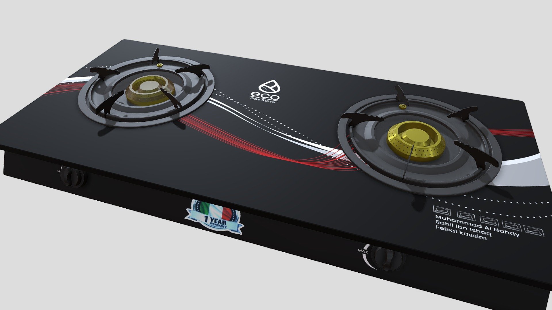 GAS STOVE (CIRCLE) - Buy Royalty Free 3D model by feisalkassim [1c3ec61 ...