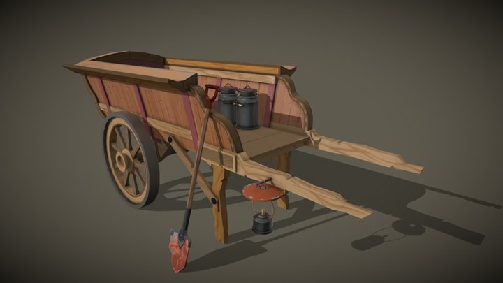 [Student Work] American Cart 3D Model