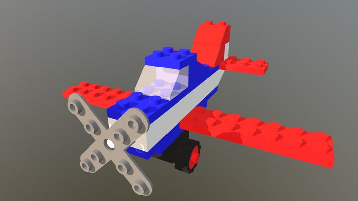 Lego Plane 3D Model