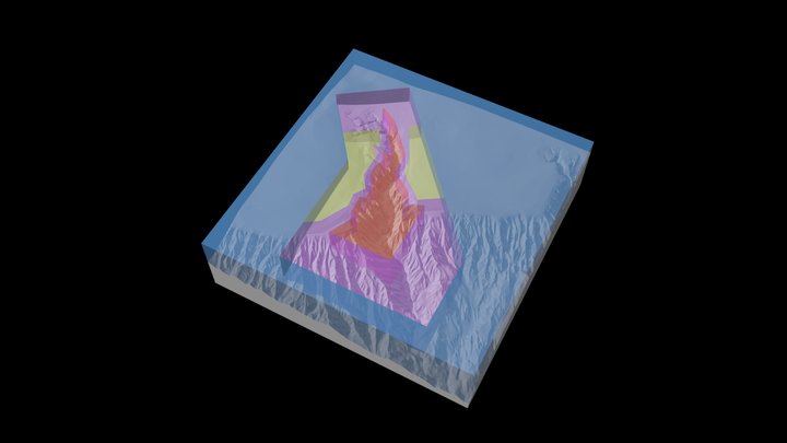 Gully Canyon: Marine Protected Area Zones 3D Model