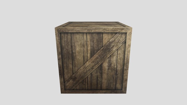 Crate 3D Model