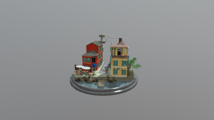 1dae 16 Vfx Cityscene Geets Wies 3D Model