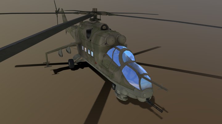 Mi-24D (USSR) – Free 3D Model STL
