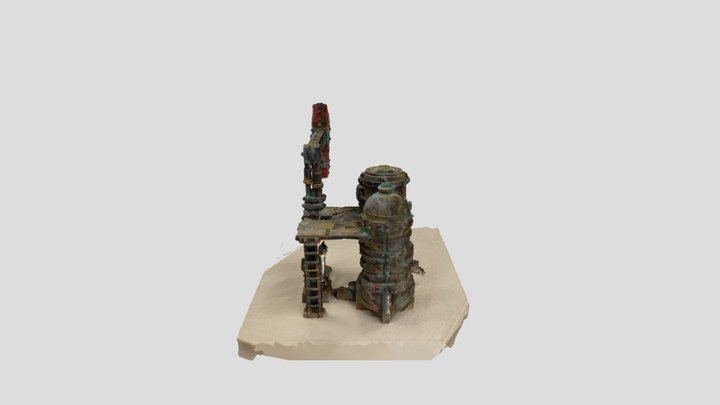 Warhammer Kill-Team Terrain Oil Rig 3D Model