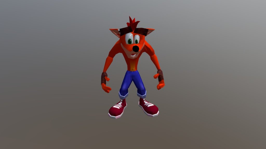 Crash Bandicoot A 3d Model Collection By Mickeymouse545 Sketchfab