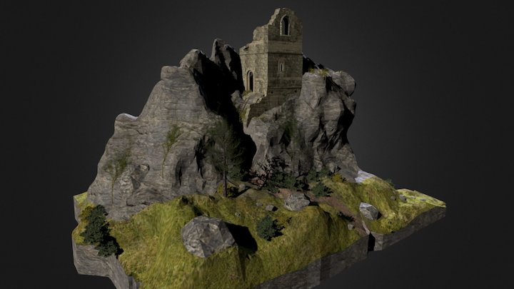 Roche Rock, Cornwall 3D Model