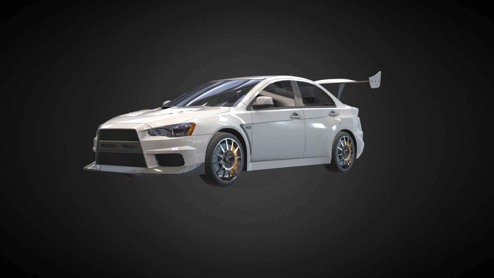 Mitsubishi Lancer Evo X inspired model 3D model by Kamelot Studio