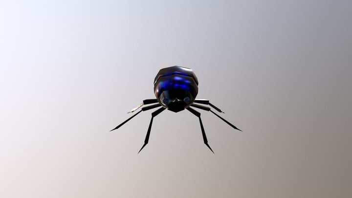 Blurple Beetle 3D Model