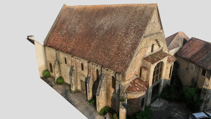 Eglise Saint Marc Souvigny - light definition 3D Model