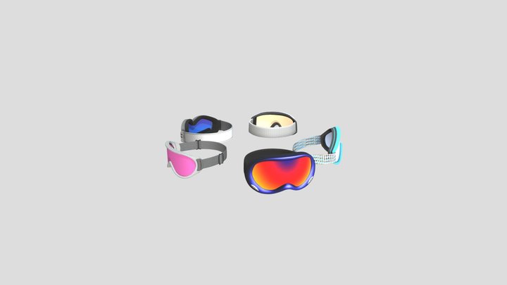 Ski Goggles 3D Model