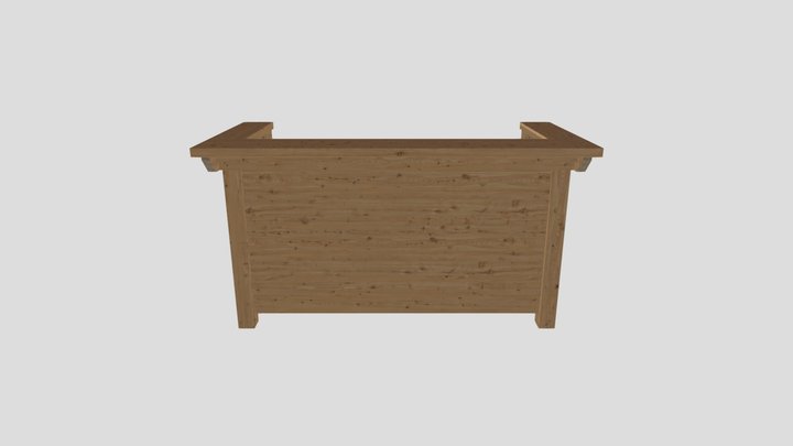 Bar liggande panel 3D Model