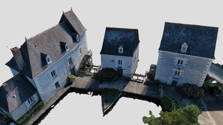Moulins Français - Drone Scan 3D Model