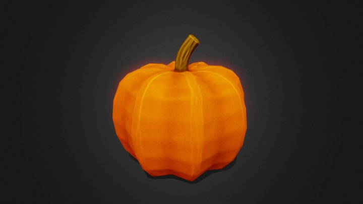 Stylized pumpkin 3D Model