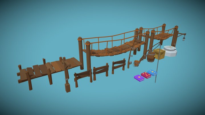 Human props - Stylized low poly asset