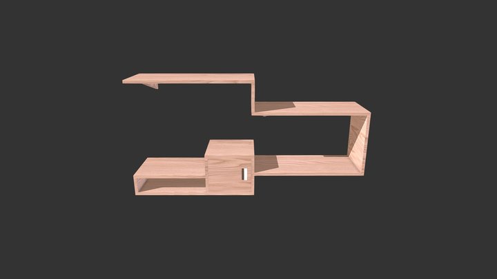 JM17 Shelving Unit 3D Model