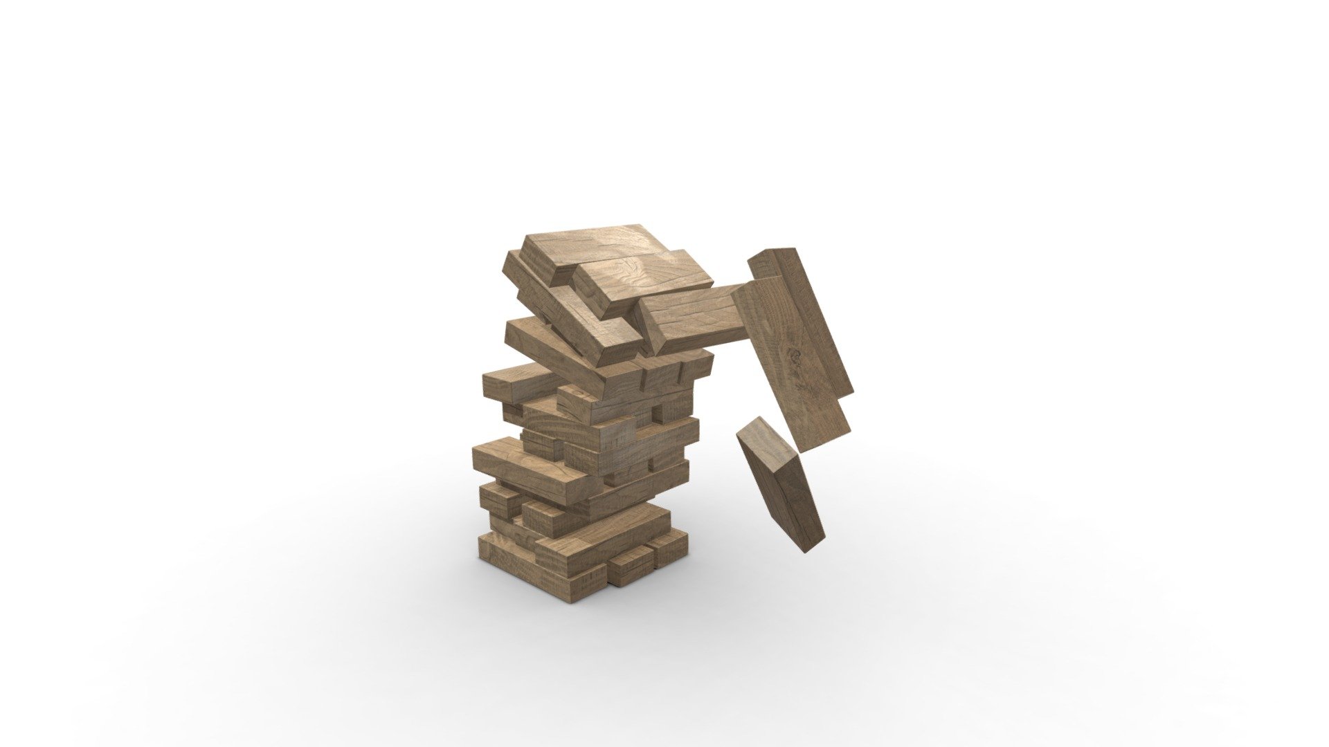 Broken jenga
