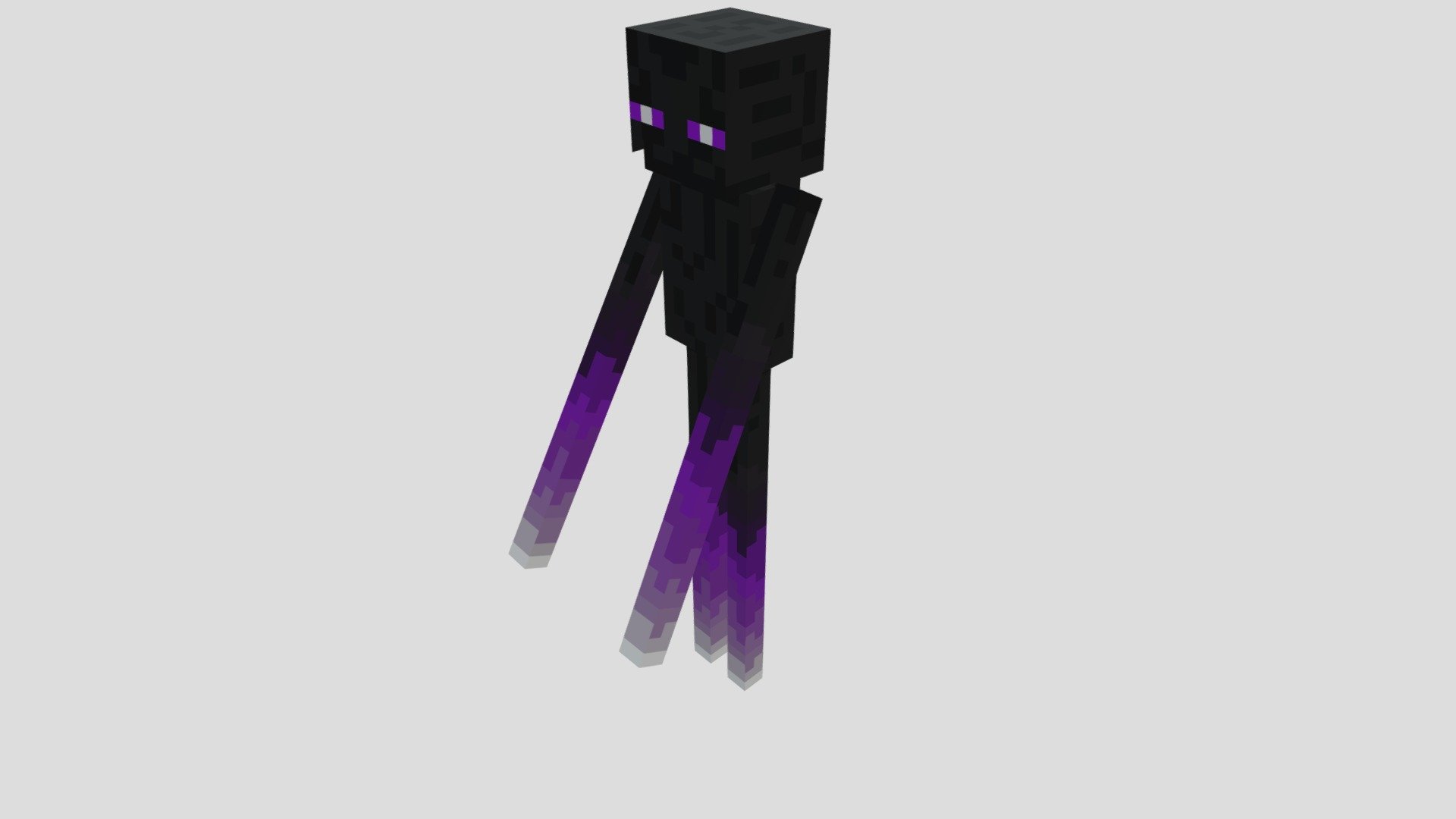 3D model Minecraft Enderman VR / AR / low-poly