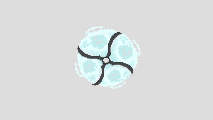 Futon Fuma Shuriken from Naruto 3D Model