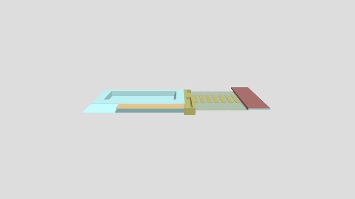 escalon pileta 3D Model