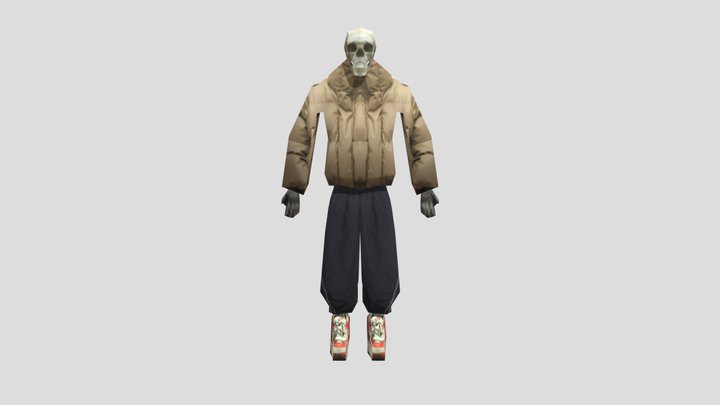 Skeleton_ Character_01[PSXstyle] 3D Model