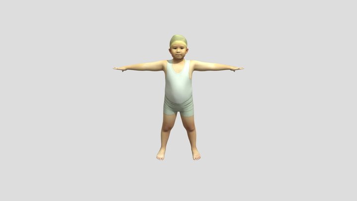 A Rigged Fat Boy 3D Model