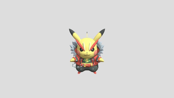 pikachu-rockstar-snake-hip-hop-dance 3D Model