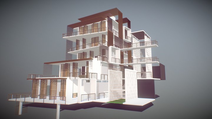 190913 TOWN HOUSES CHAKOO 01 3D Model