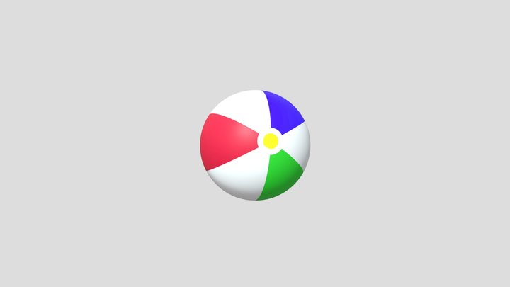 Beach Ball (Foot Ball) 3D Model