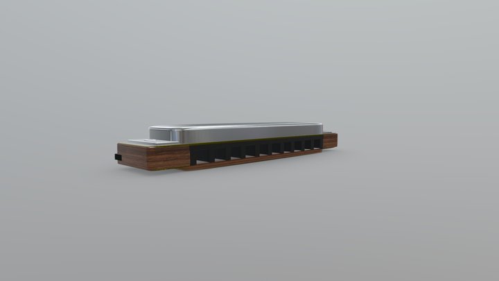 wood harmonica 3D Model