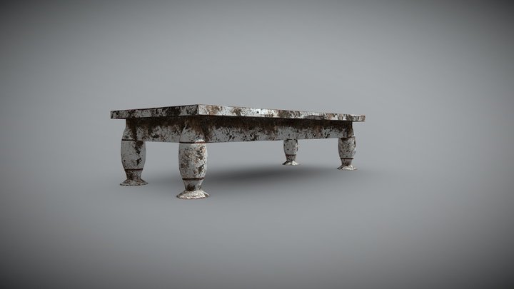 Old Table Center 3D Model