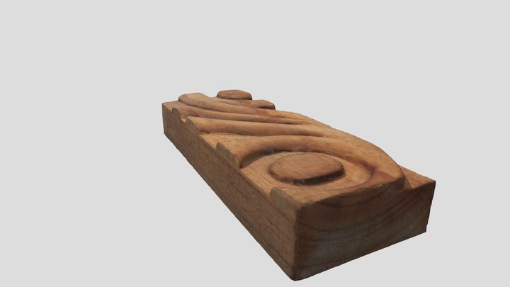 Wooden Curving.-poly 3D Model