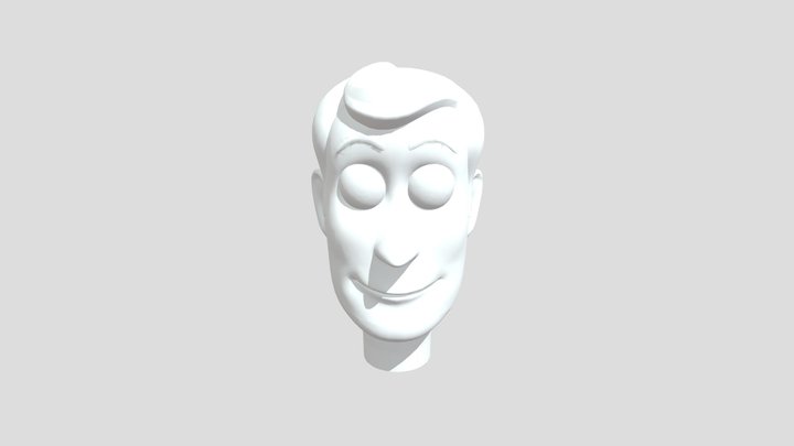 Woody Head 3D Model